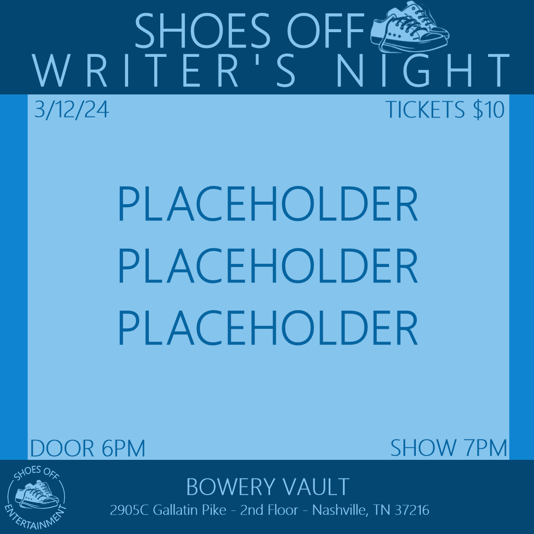 Writer's Night poster layout 2