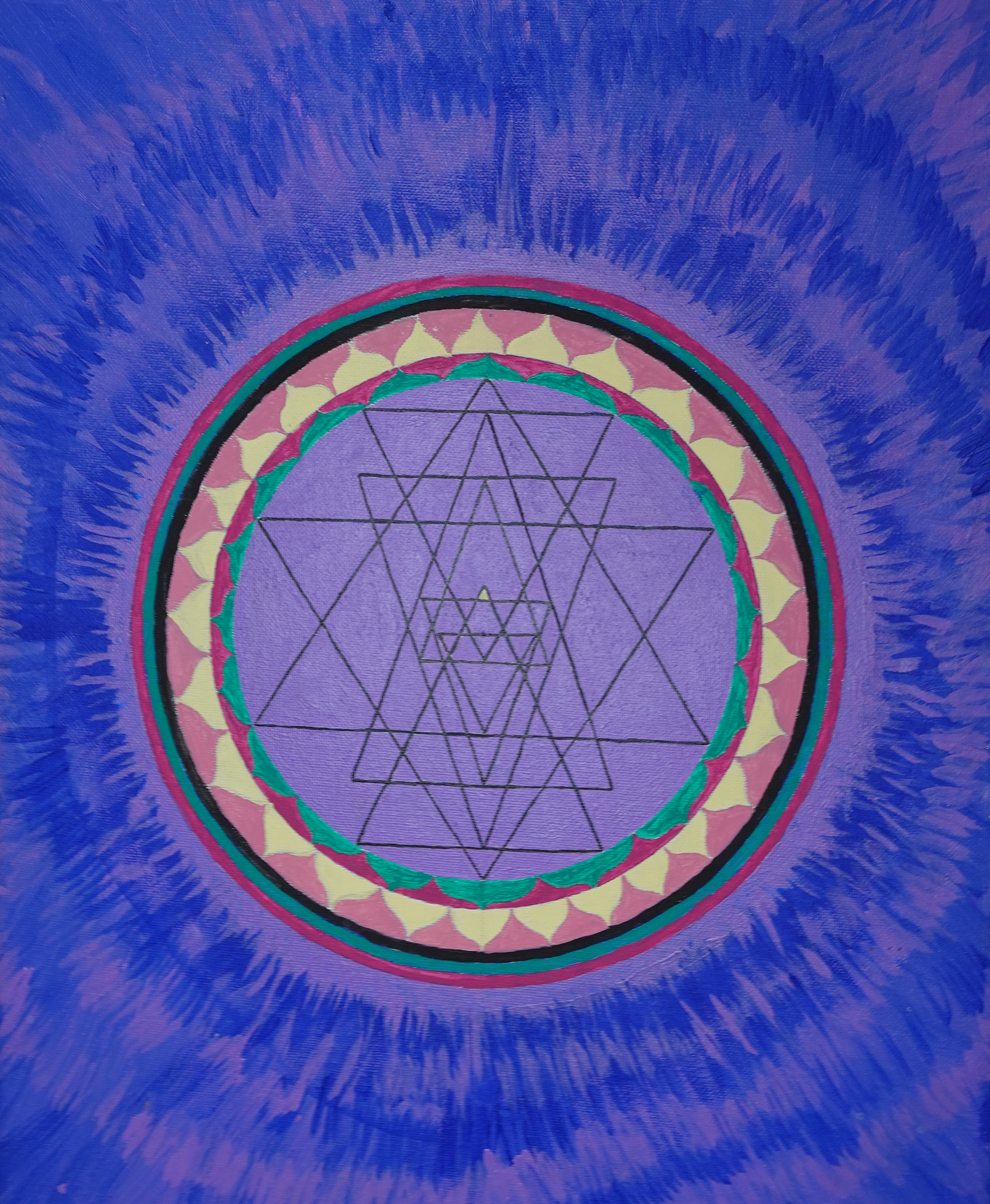 Light mandala artwork